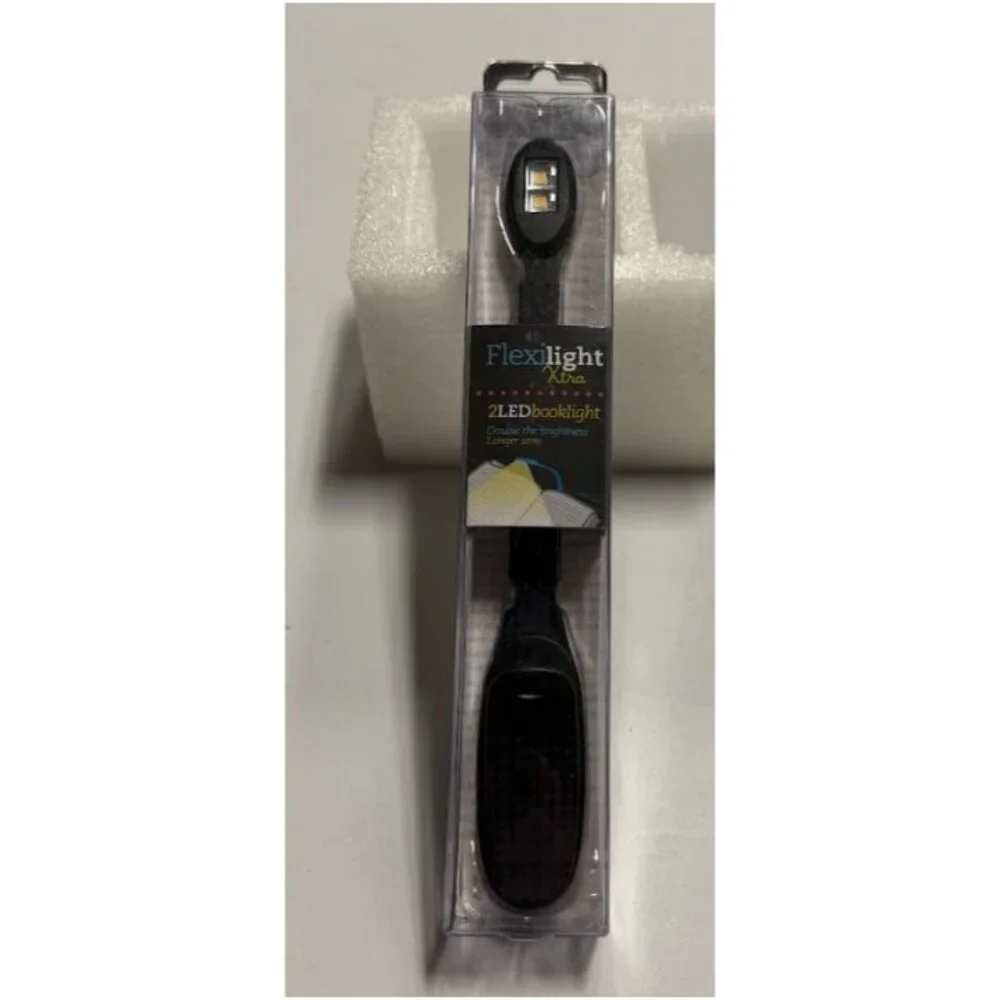 Flexilight Xtra Black Dots LED Clip-On Book Light Twin LED